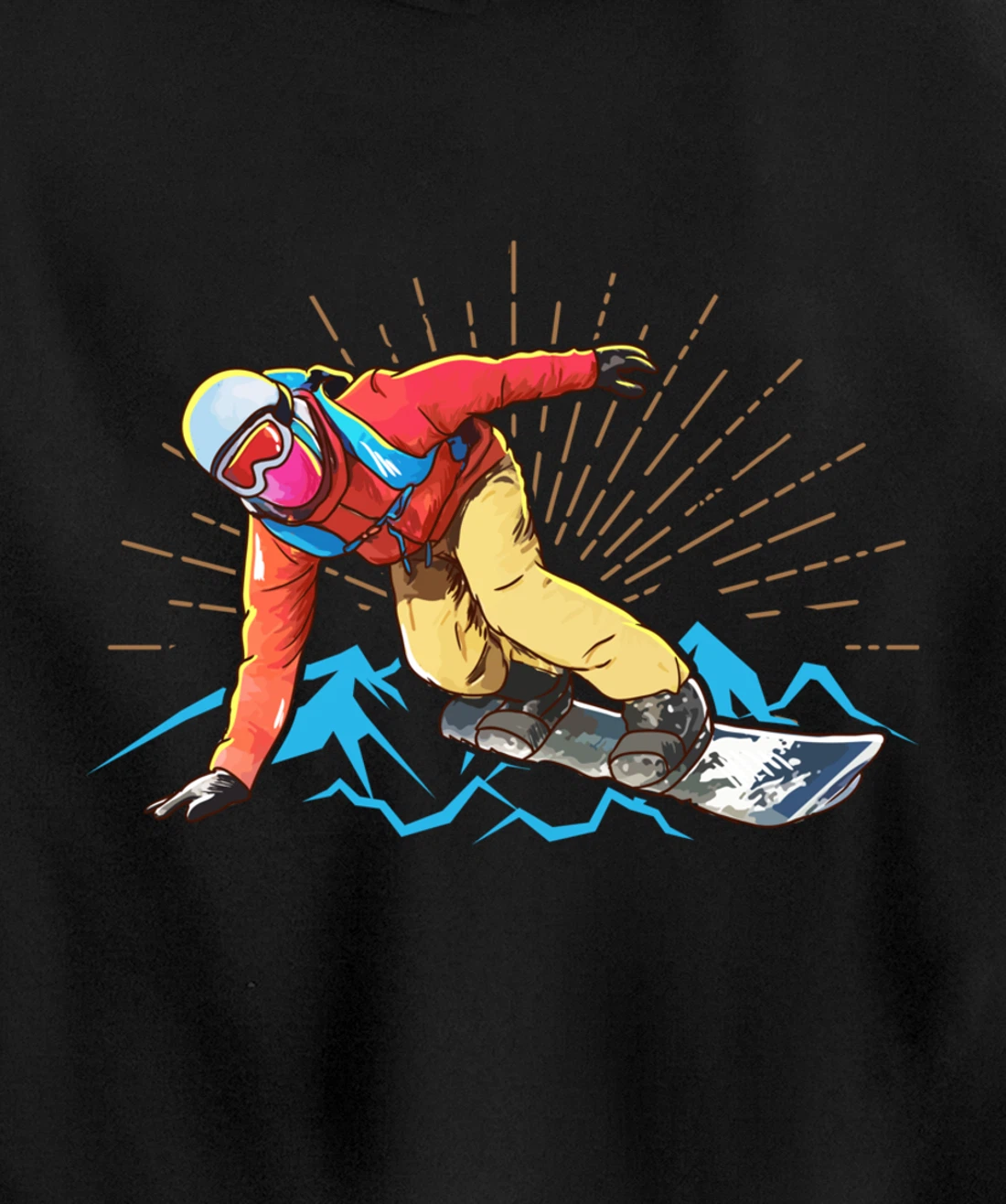 Snowboarding Pullover Hoodie