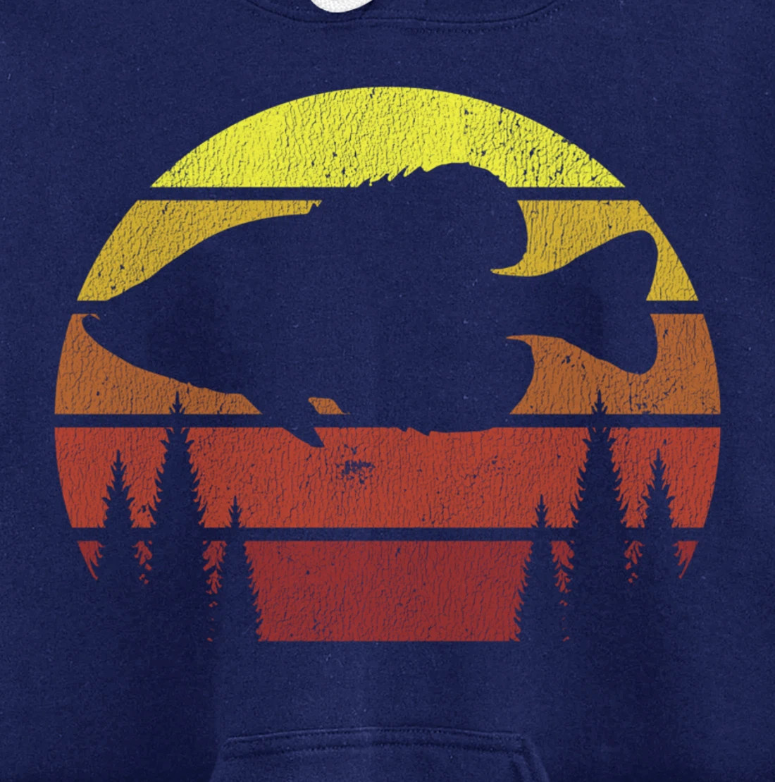 Crappie Fishing Retro Panfish Speck Fisherman Gift Pullover Hoodie