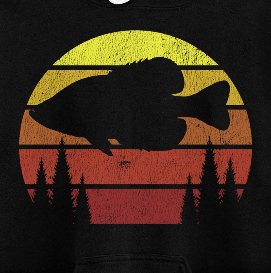 Crappie Fishing Retro Panfish Speck Fisherman Gift Pullover Hoodie