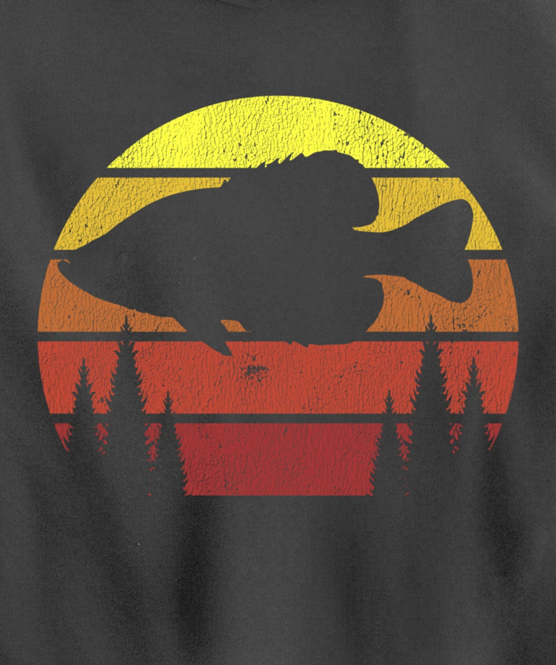 Crappie Fishing Retro Panfish Speck Fisherman Gift Pullover Hoodie