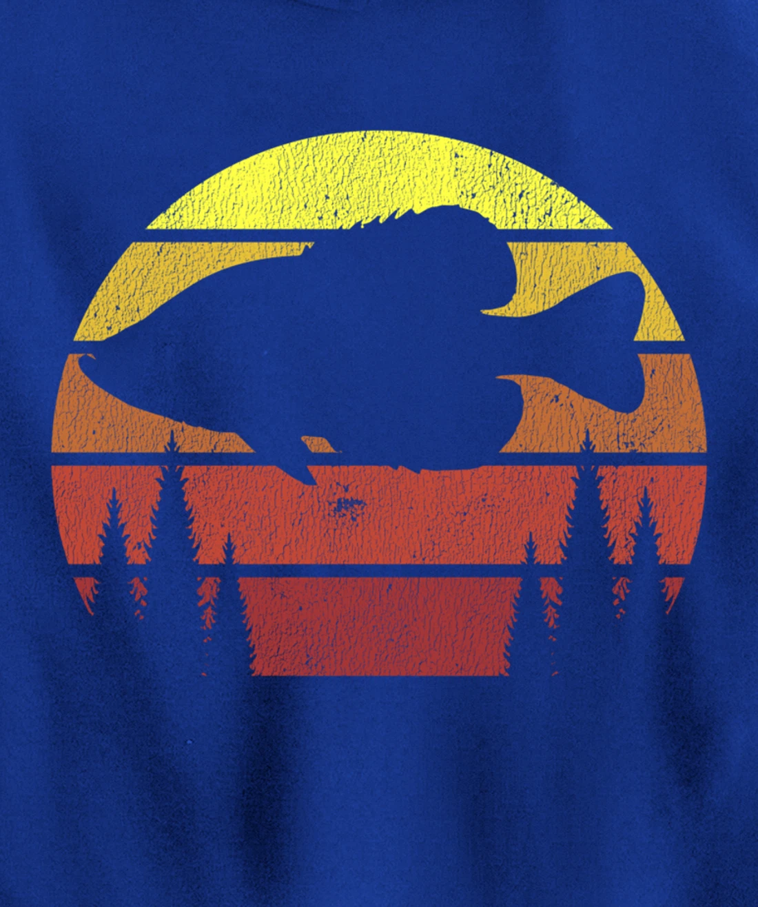 Crappie Fishing Retro Panfish Speck Fisherman Gift Pullover Hoodie