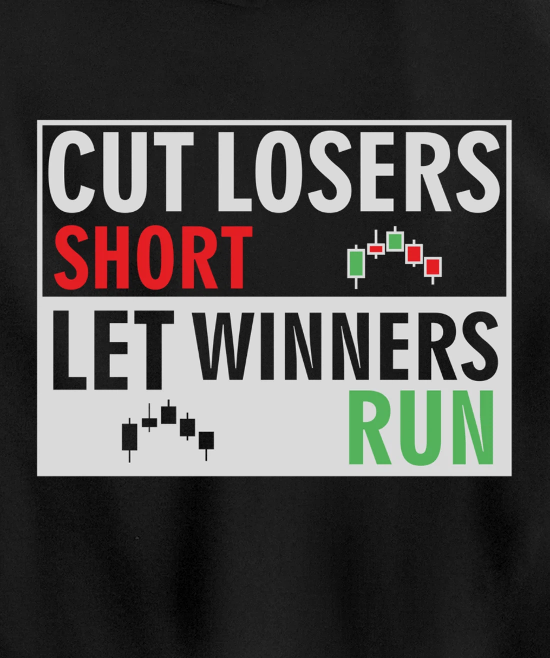 forex, stock trading trader cut losers short let winners run Pullover Hoodie
