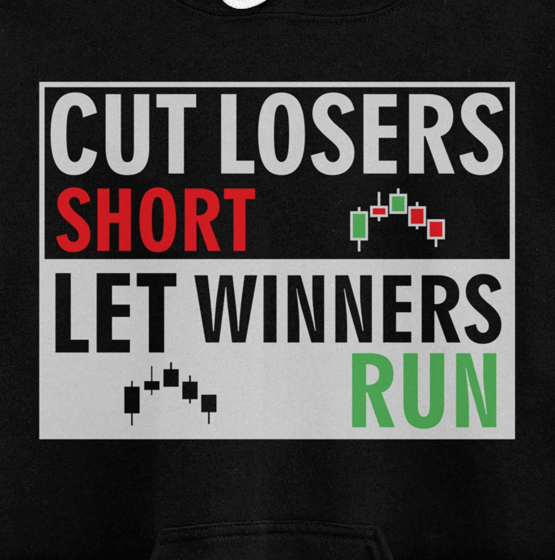 forex, stock trading trader cut losers short let winners run Pullover Hoodie