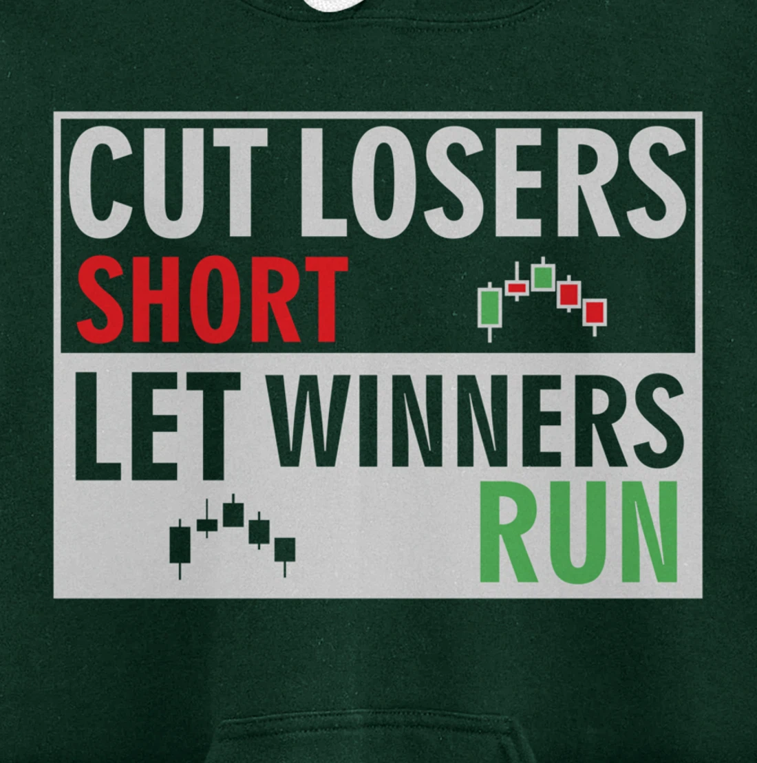 forex, stock trading trader cut losers short let winners run Pullover Hoodie