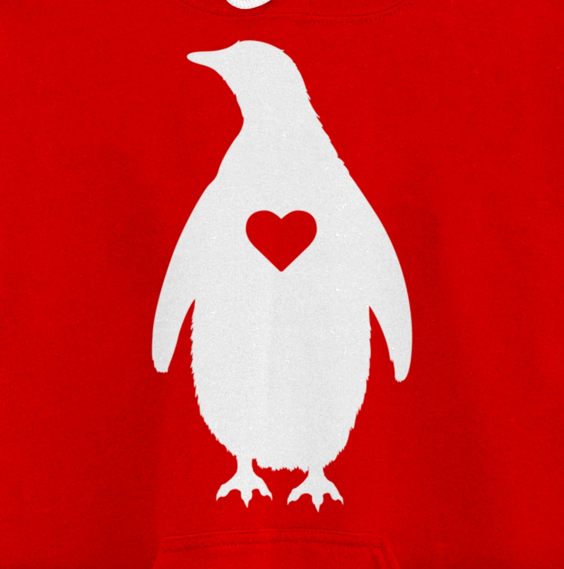 Penguin Lover Gift Penguin Heart Silhouette Gifts Pullover Hoodie