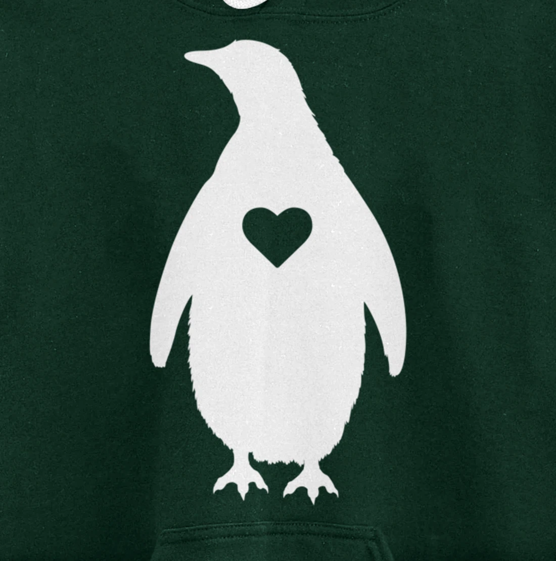 Penguin Lover Gift Penguin Heart Silhouette Gifts Pullover Hoodie