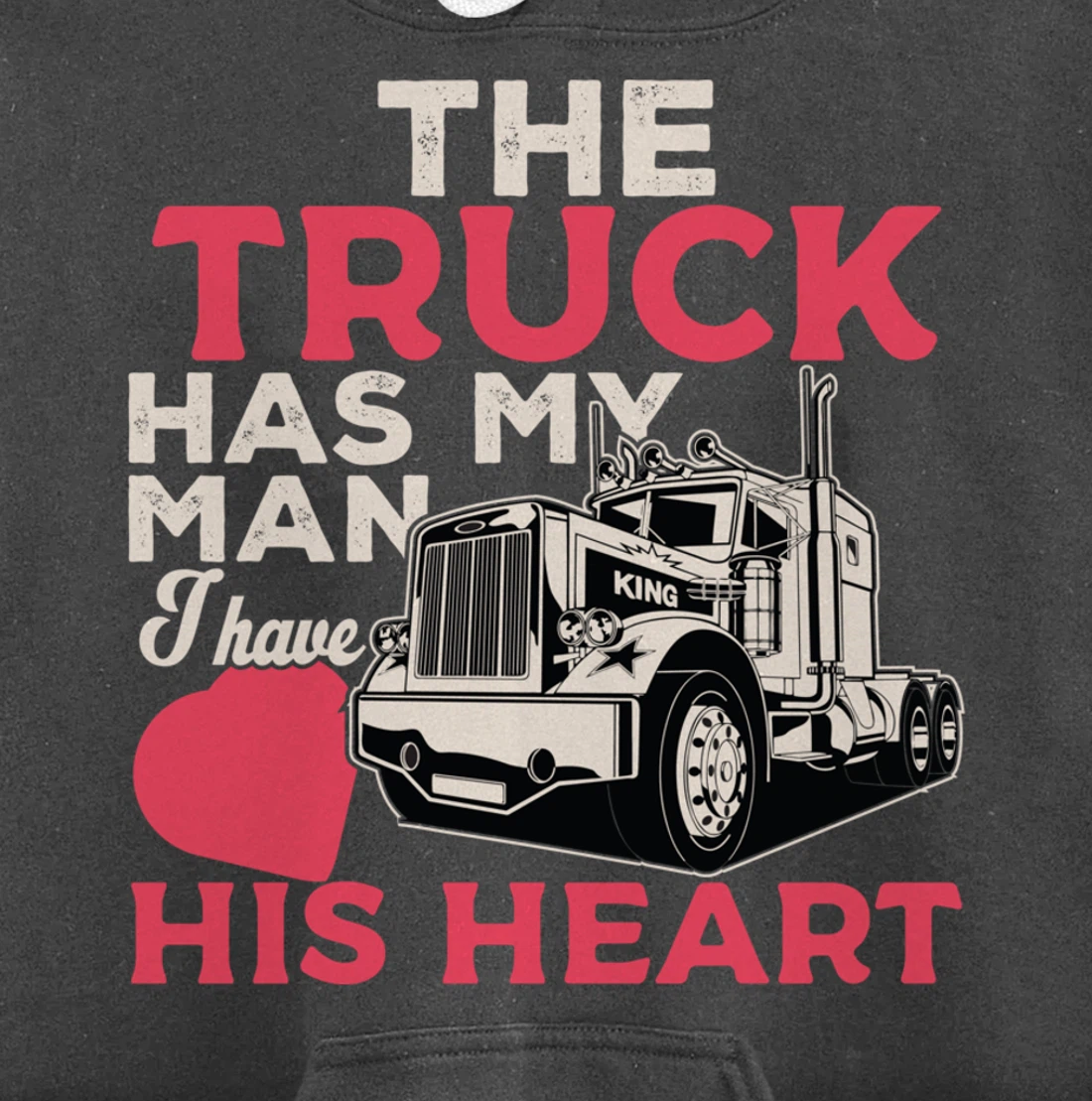 Truck Driver Wife Funny Trucker Wife Women Girls Gift Pullover Hoodie