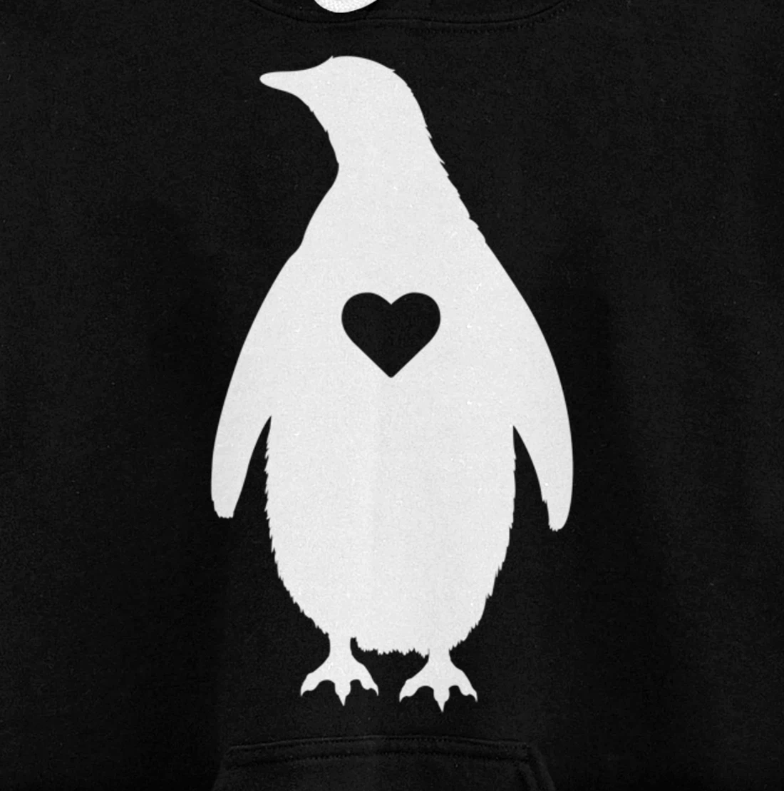 Penguin Lover Gift Penguin Heart Silhouette Gifts Pullover Hoodie