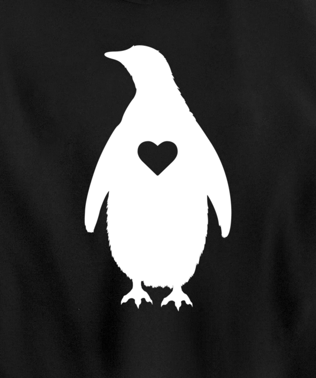 Penguin Lover Gift Penguin Heart Silhouette Gifts Pullover Hoodie