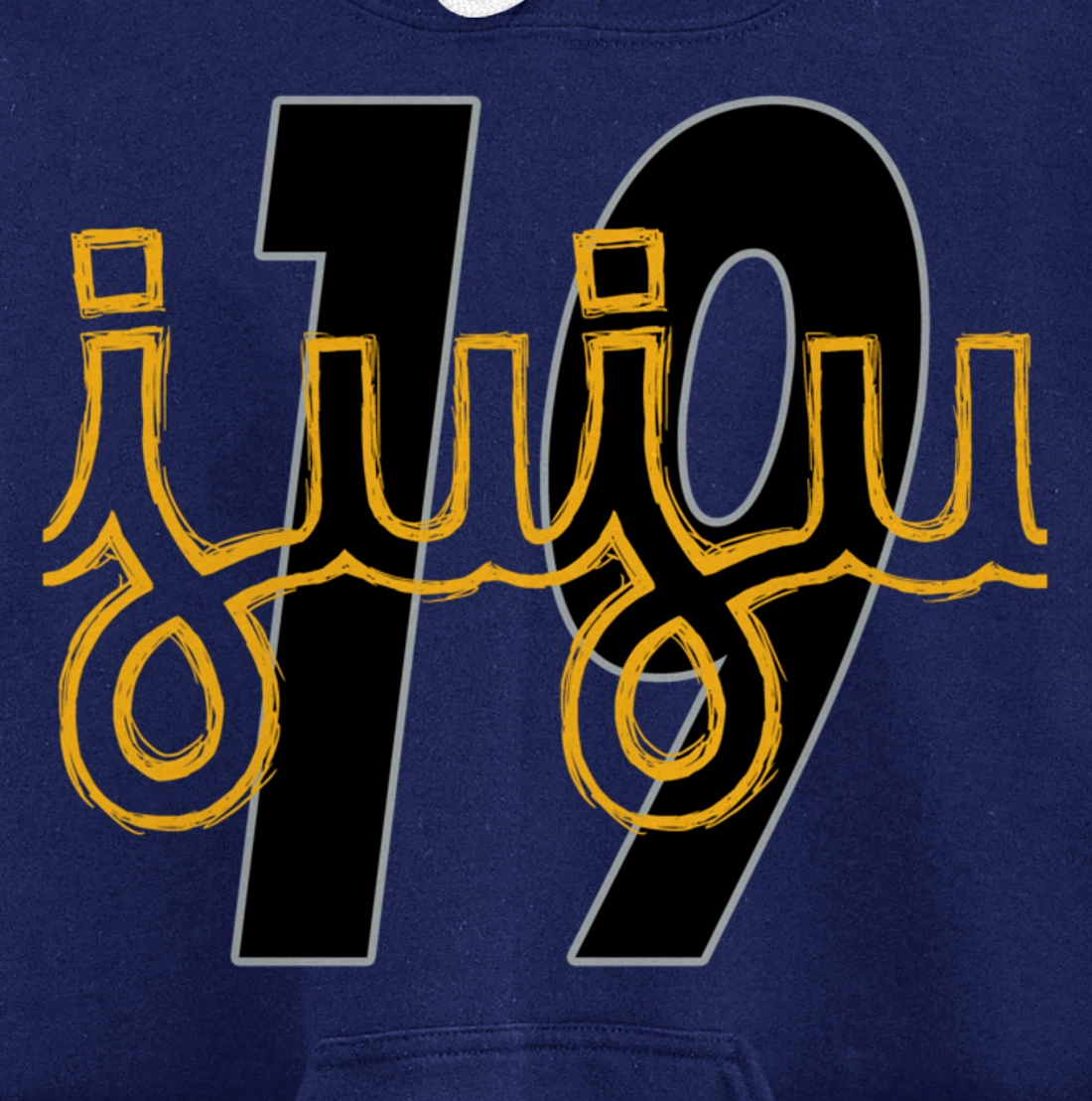 Juju 19 Design Pullover Hoodie