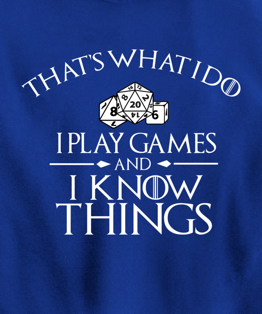 Thats what i do i play games and know things board gamer Pullover Hoodie