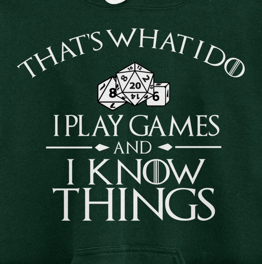 Thats what i do i play games and know things board gamer Pullover Hoodie