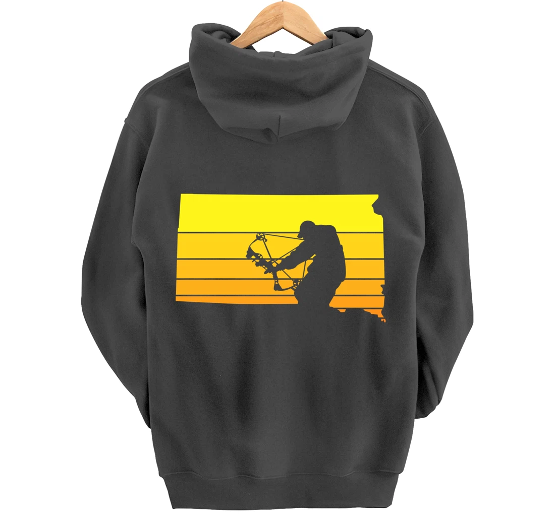 Sunset Bowhunter South Dakota Pullover Hoodie