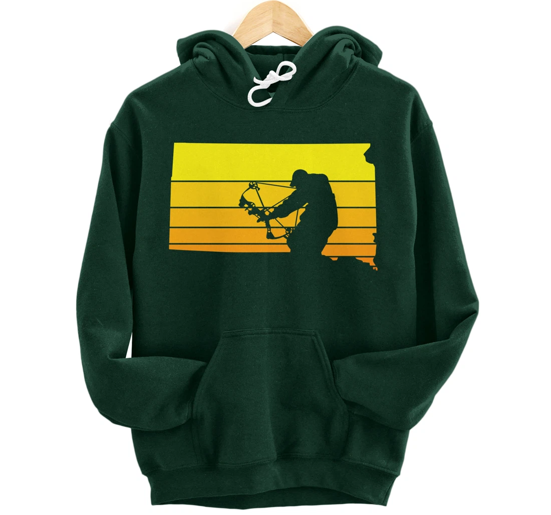 Sunset Bowhunter South Dakota Pullover Hoodie