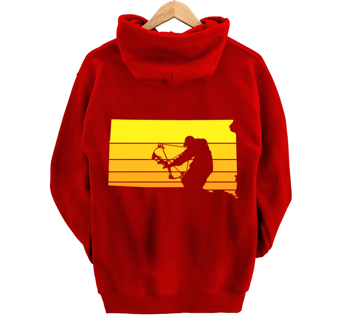 Sunset Bowhunter South Dakota Pullover Hoodie