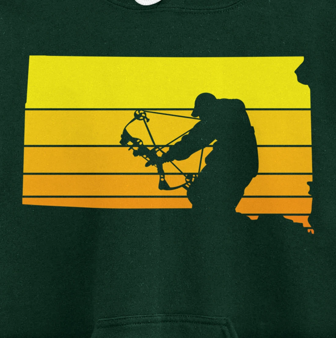 Sunset Bowhunter South Dakota Pullover Hoodie