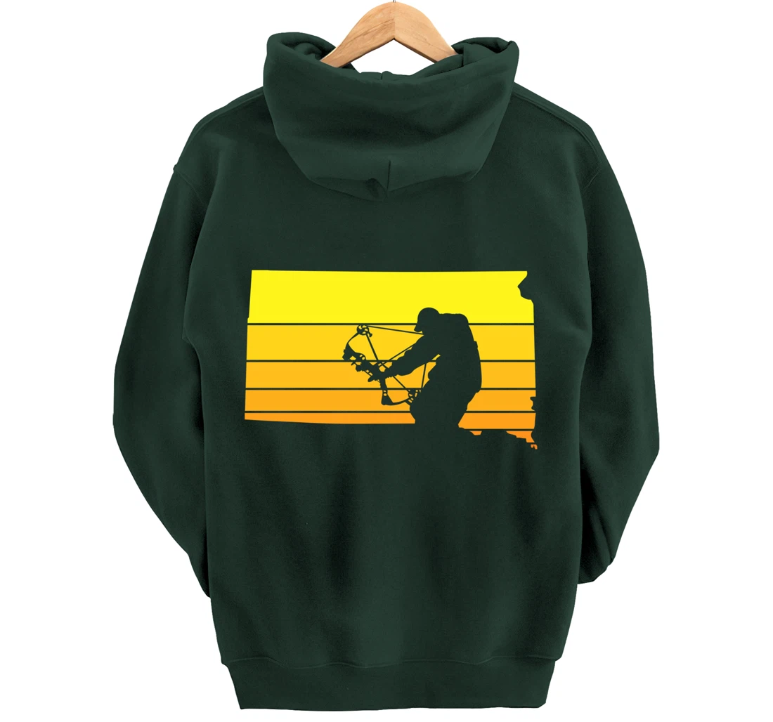 Sunset Bowhunter South Dakota Pullover Hoodie