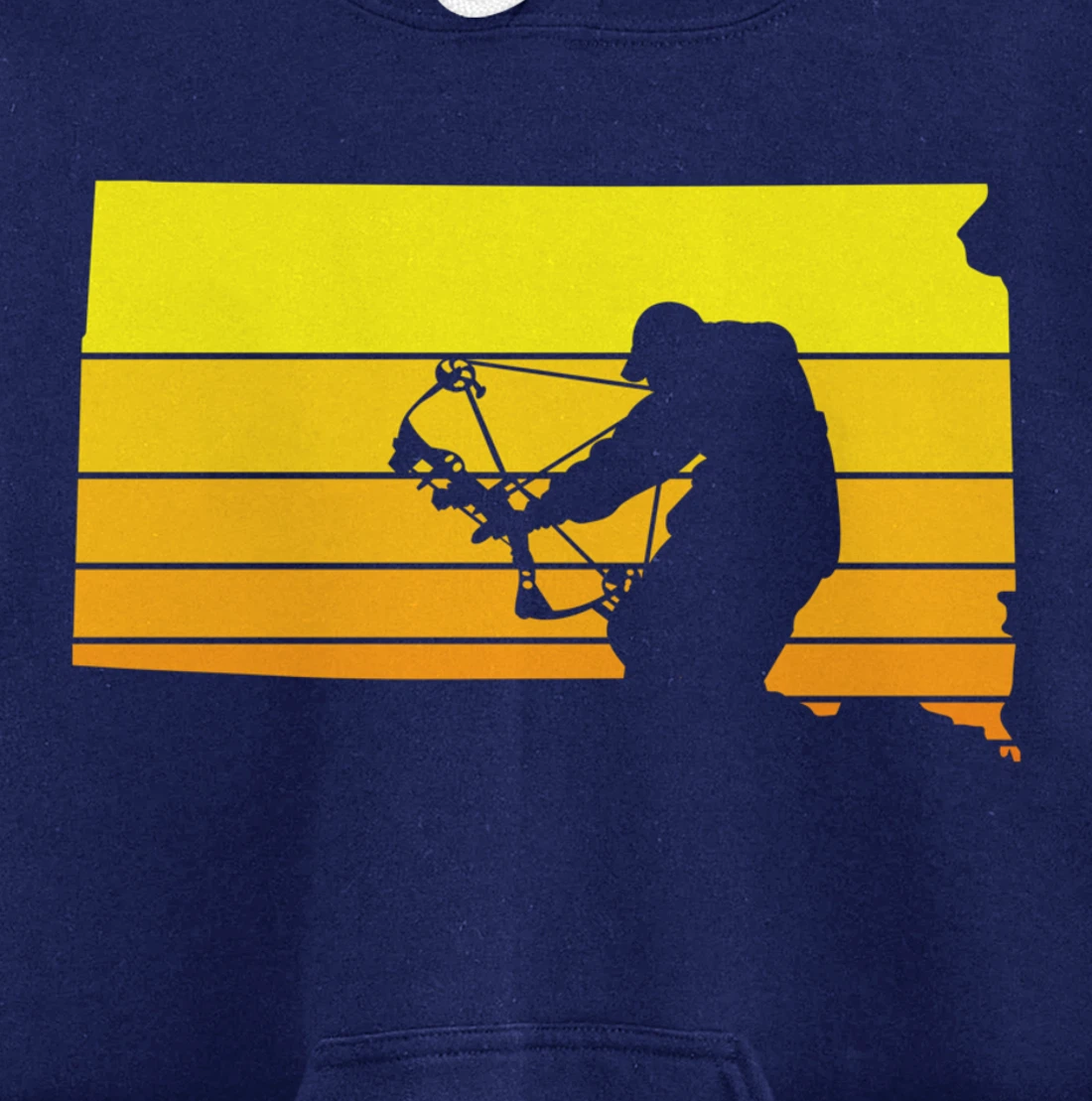 Sunset Bowhunter South Dakota Pullover Hoodie