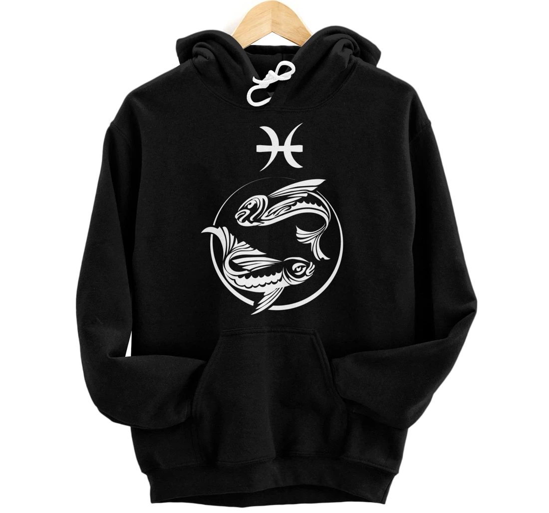 Pisces Fish Zodiac Horoscope Star Sign Astrology Cool Symbol Pullover Hoodie