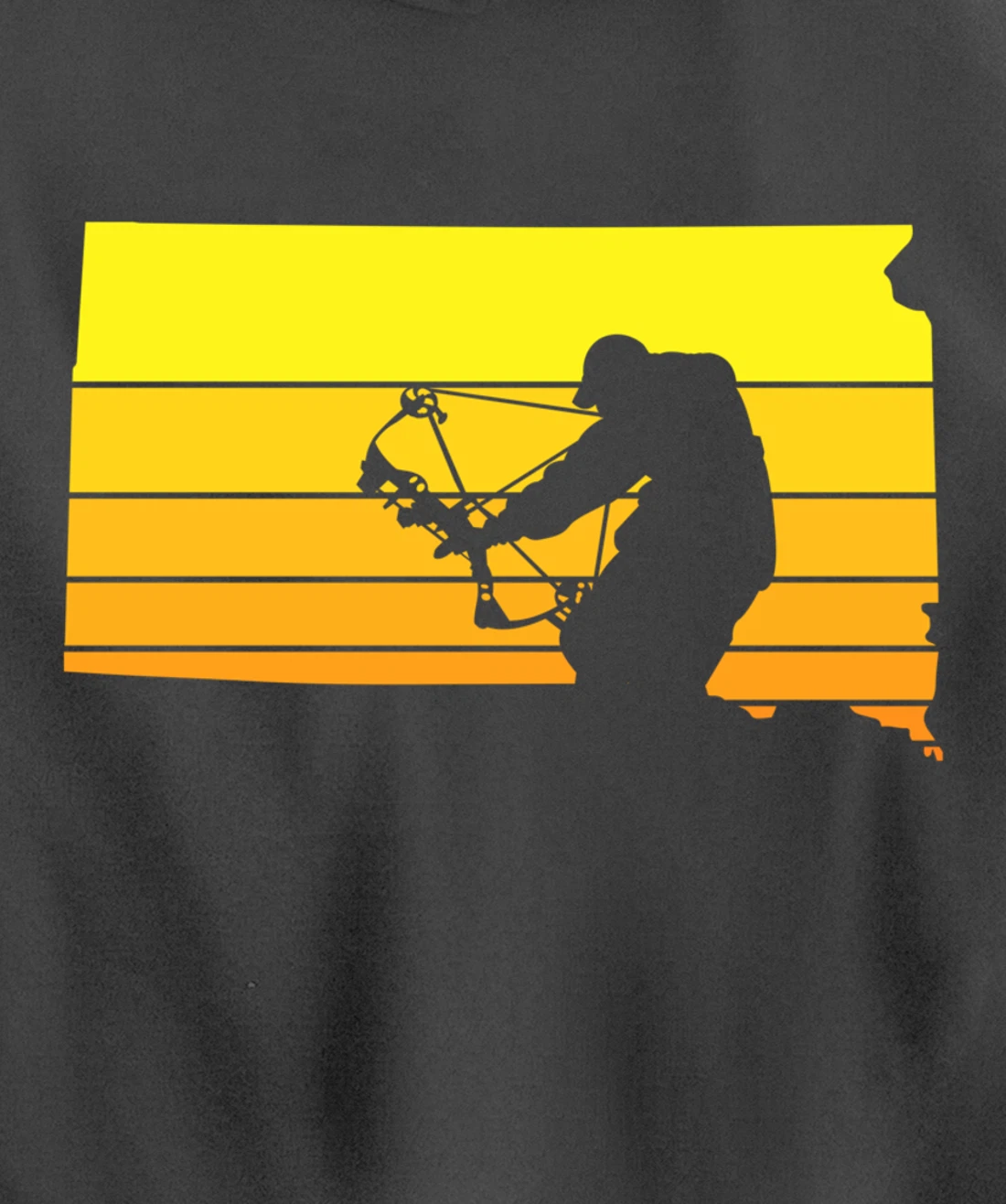 Sunset Bowhunter South Dakota Pullover Hoodie
