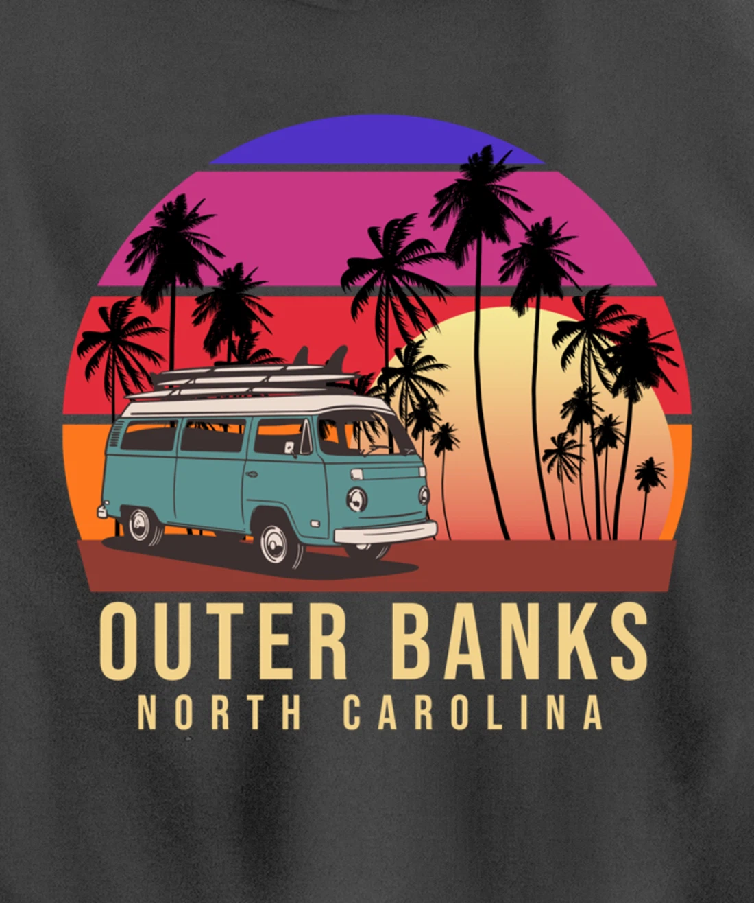 Outer Banks Retro Vintage Pullover Hoodie