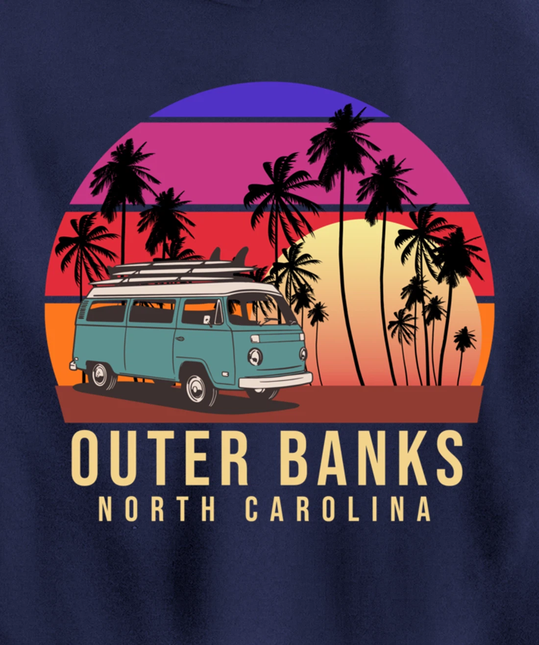 Outer Banks Retro Vintage Pullover Hoodie