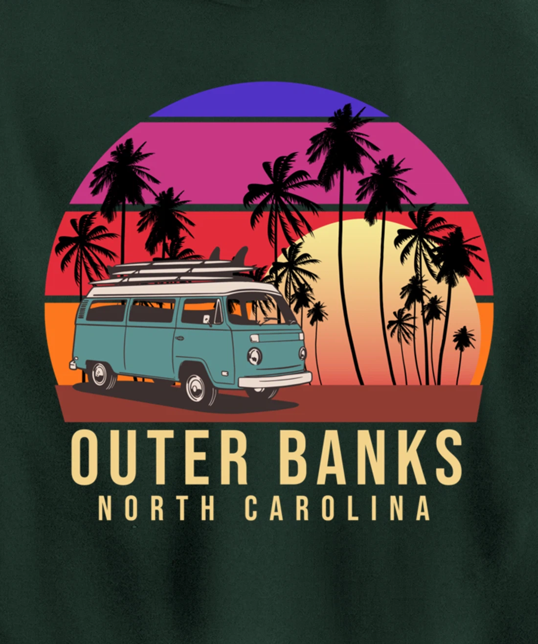 Outer Banks Retro Vintage Pullover Hoodie