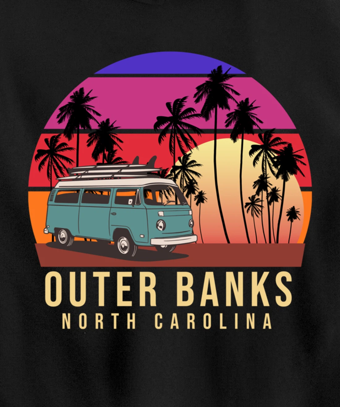 Outer Banks Retro Vintage Pullover Hoodie