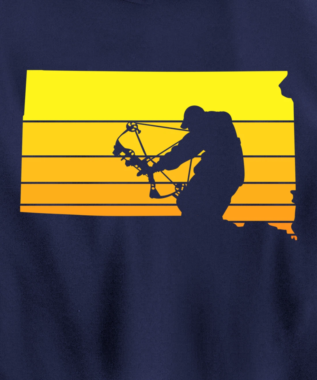 Sunset Bowhunter South Dakota Pullover Hoodie