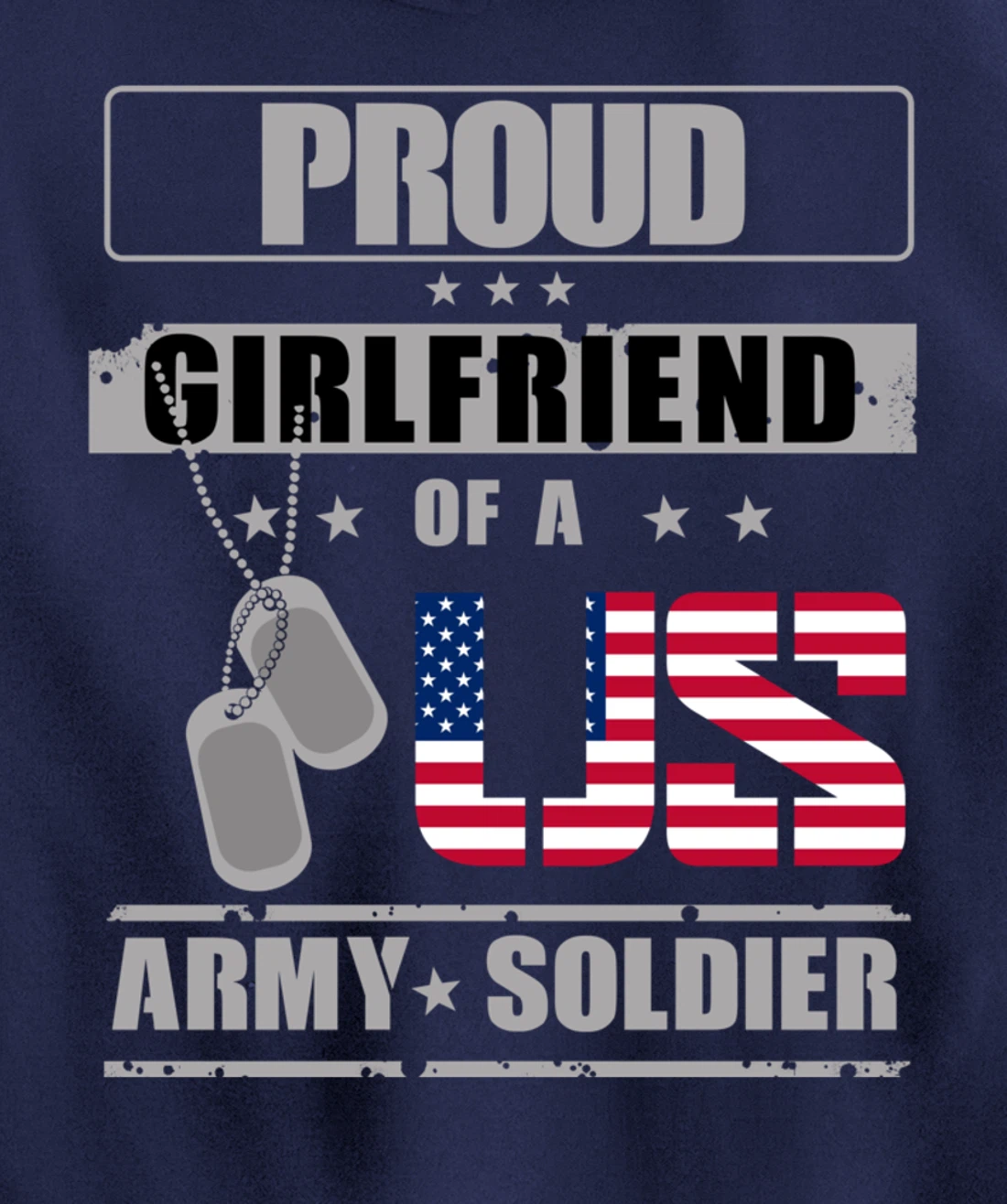 Proud Girlfriend of a US Army Soldier Pullover Hoodie