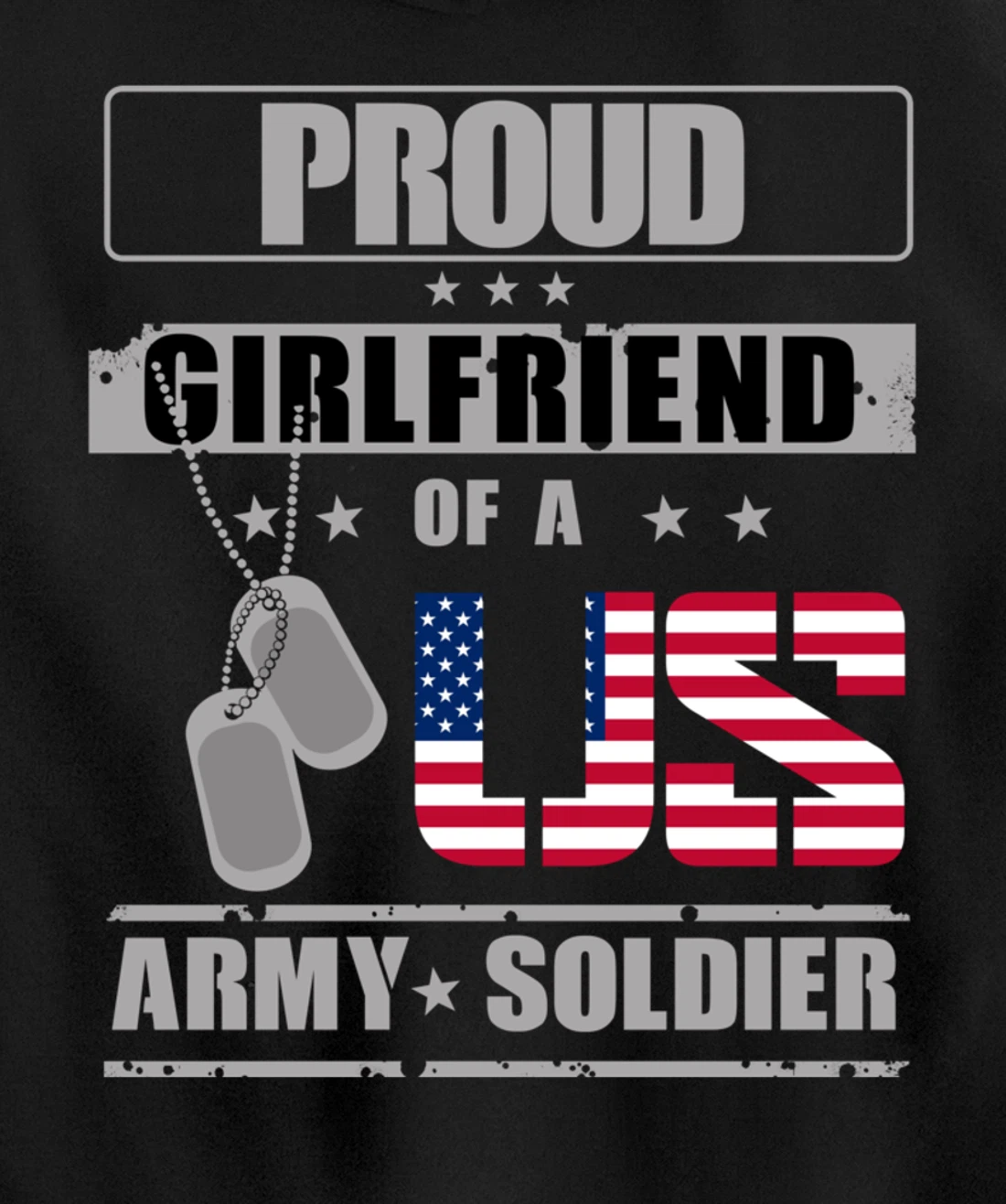 Proud Girlfriend of a US Army Soldier Pullover Hoodie