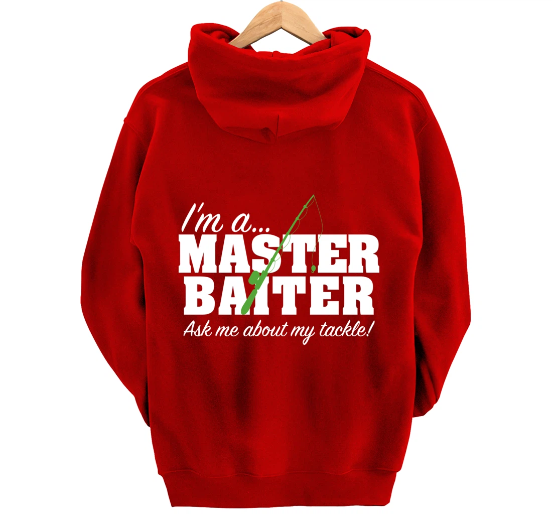 Master Baiter Funny Fishing Fisherman Fish Matching Couples Pullover Hoodie