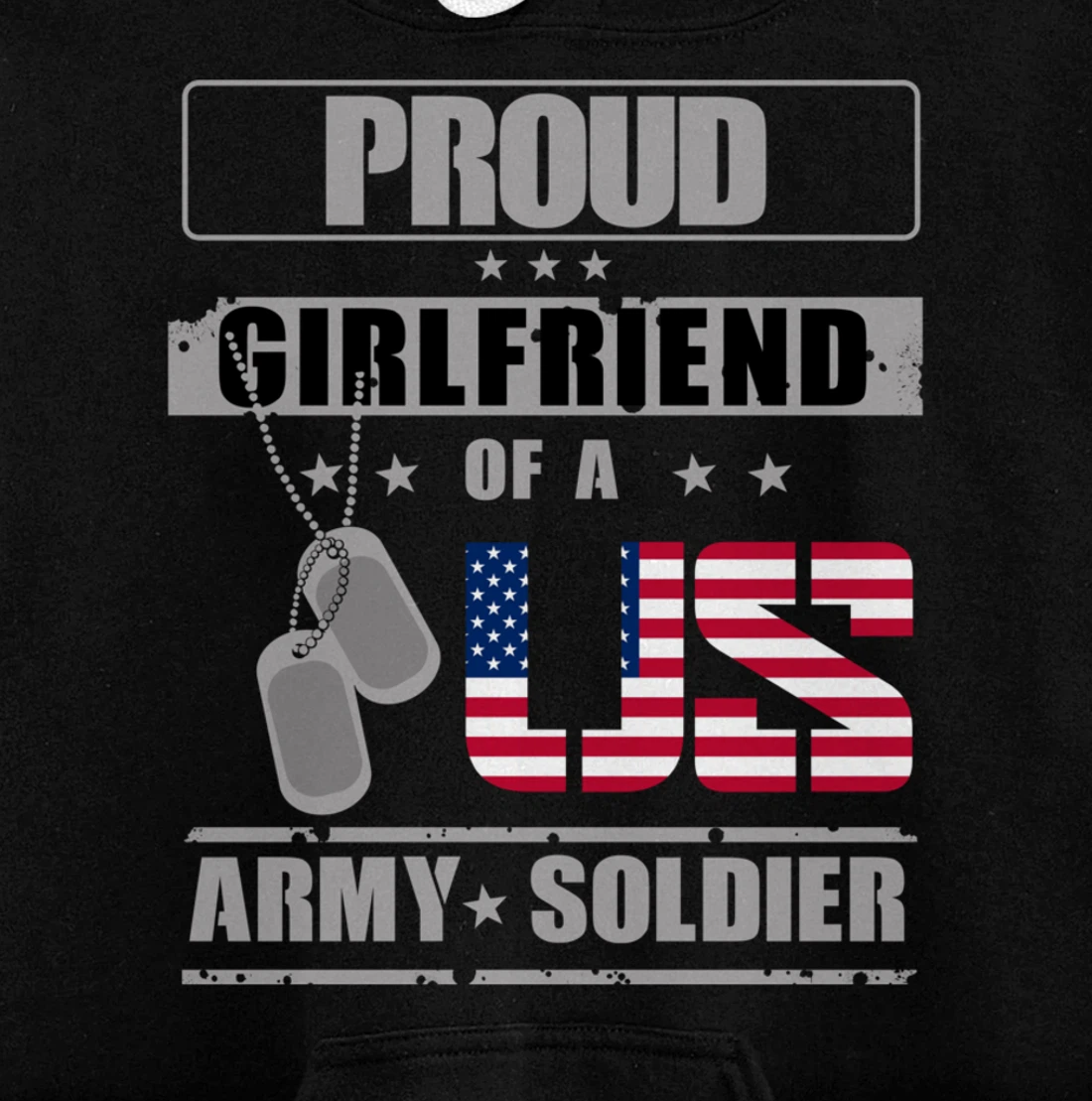 Proud Girlfriend of a US Army Soldier Pullover Hoodie