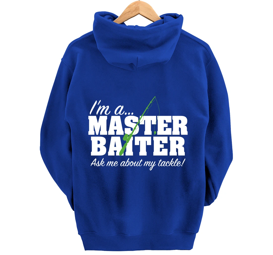 Master Baiter Funny Fishing Fisherman Fish Matching Couples Pullover Hoodie