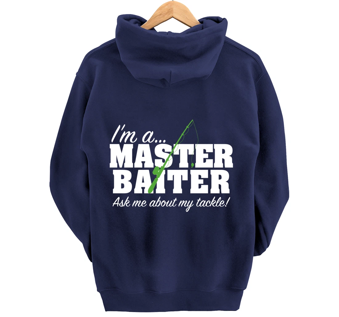 Master Baiter Funny Fishing Fisherman Fish Matching Couples Pullover Hoodie