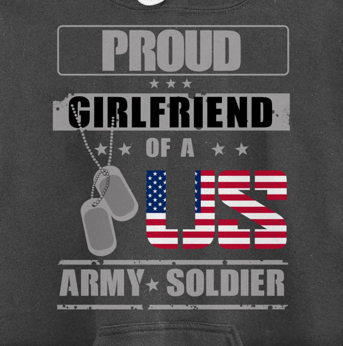 Proud Girlfriend of a US Army Soldier Pullover Hoodie