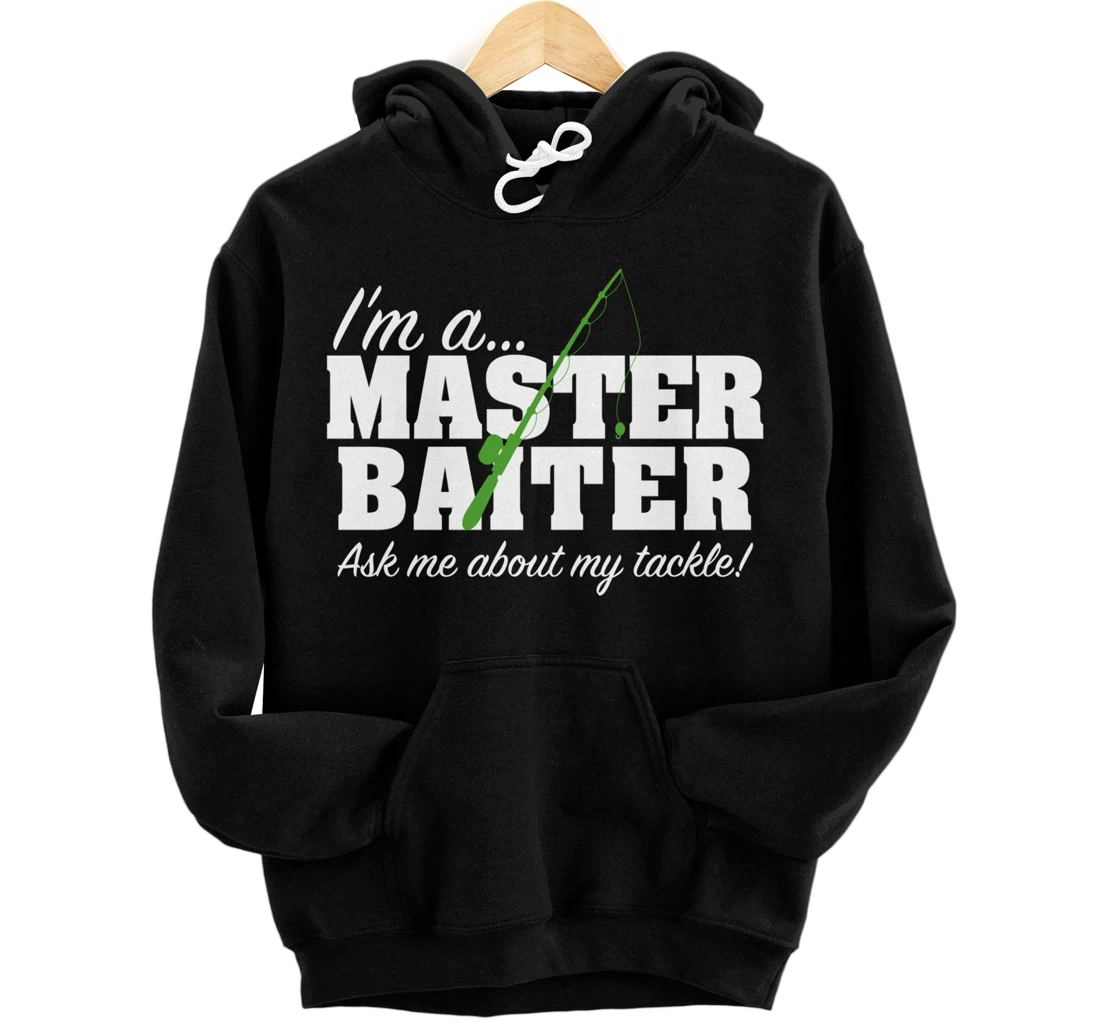 Master Baiter Funny Fishing Fisherman Fish Matching Couples Pullover Hoodie