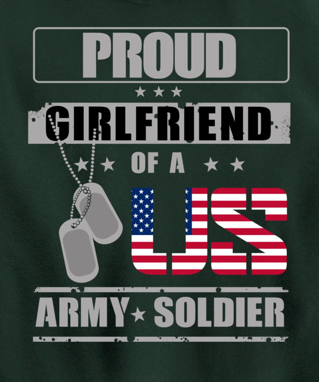 Proud Girlfriend of a US Army Soldier Pullover Hoodie