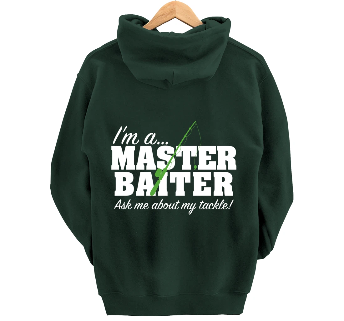 Master Baiter Funny Fishing Fisherman Fish Matching Couples Pullover Hoodie