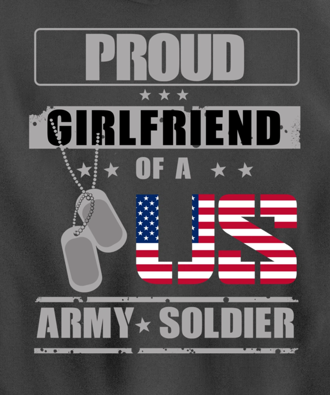 Proud Girlfriend of a US Army Soldier Pullover Hoodie
