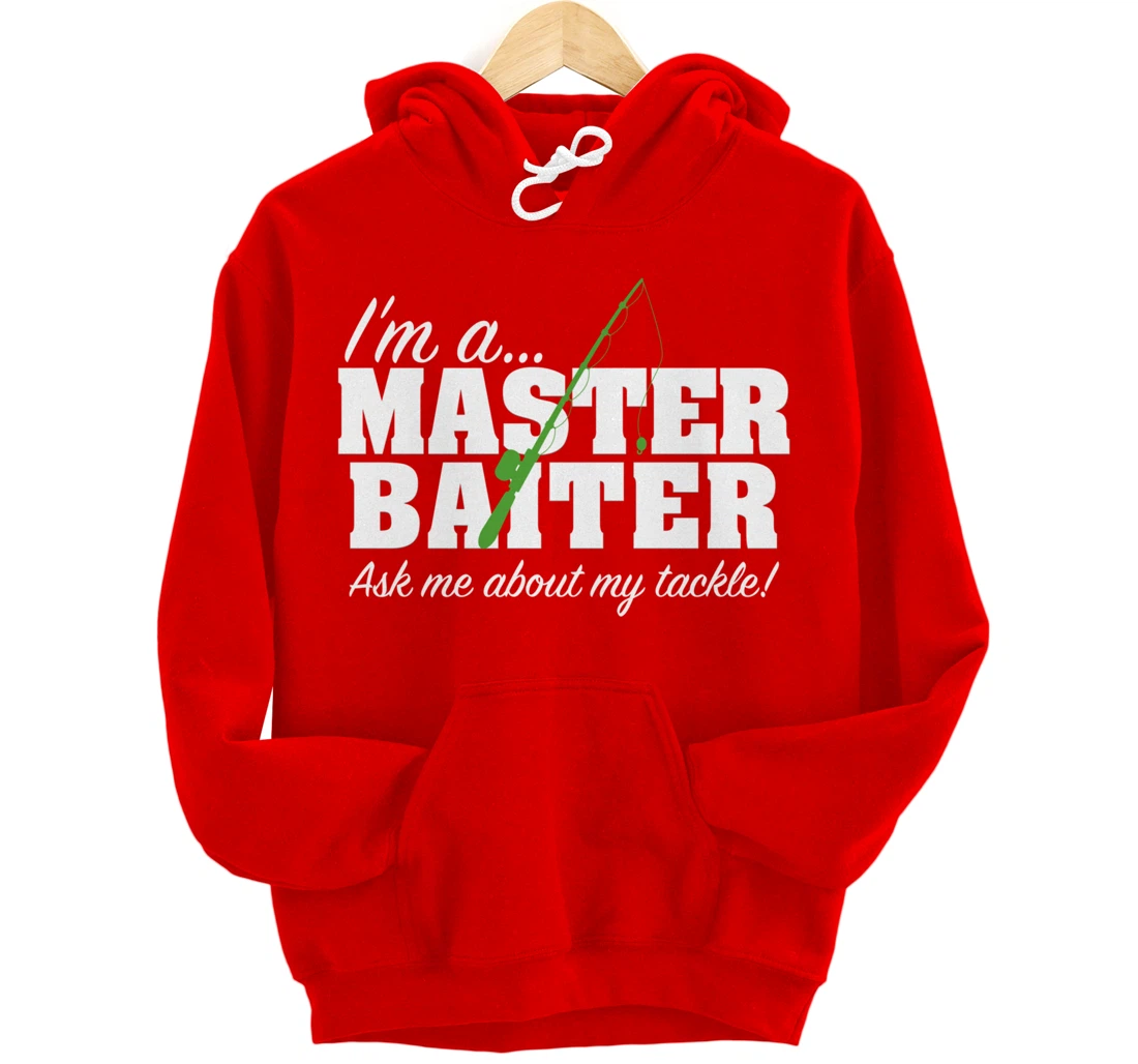 Master Baiter Funny Fishing Fisherman Fish Matching Couples Pullover Hoodie