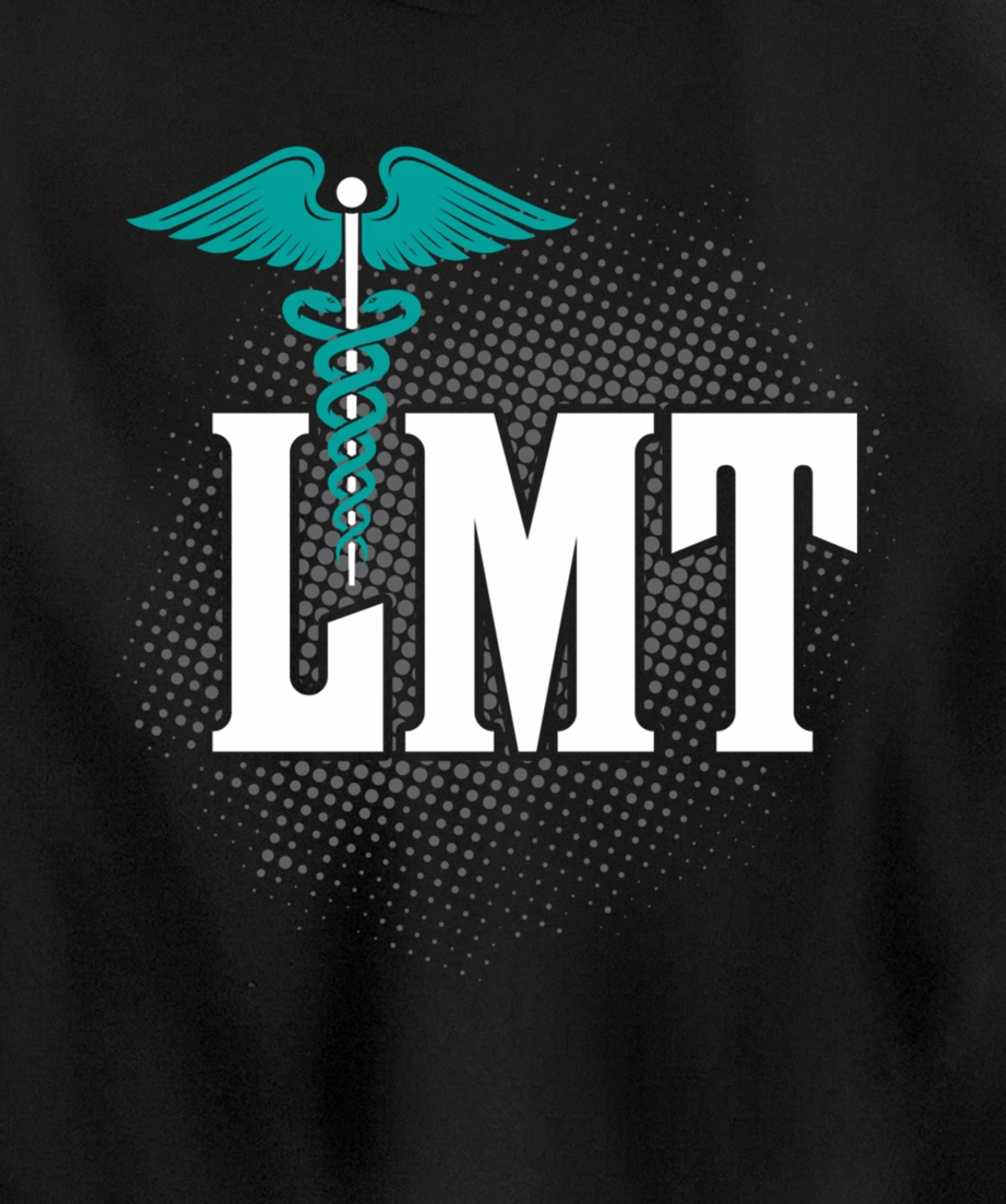 LMT Licensed Massage Therapist Caduceus Gift Pullover Hoodie