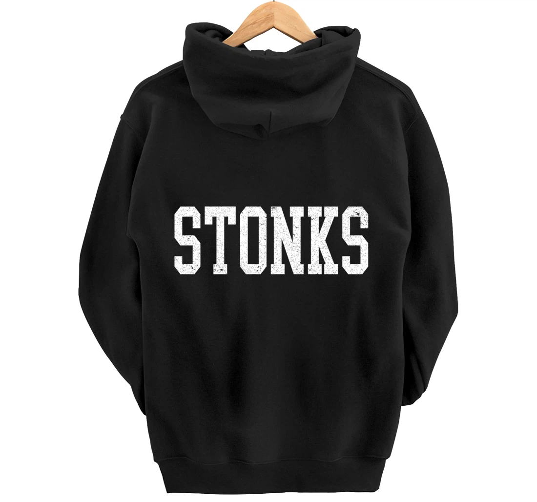 Stonks Dank Meme Man Stock Trader Trending Fresh Fun Gift Pullover Hoodie