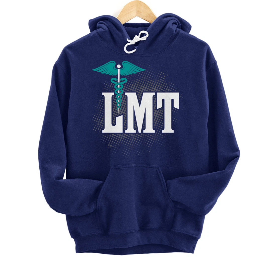 LMT Licensed Massage Therapist Caduceus Gift Pullover Hoodie