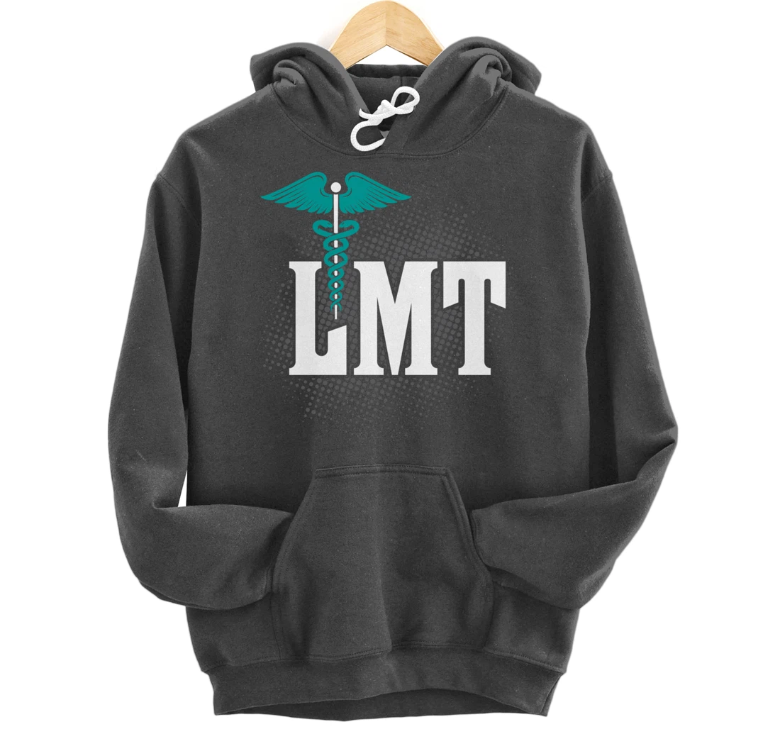 LMT Licensed Massage Therapist Caduceus Gift Pullover Hoodie
