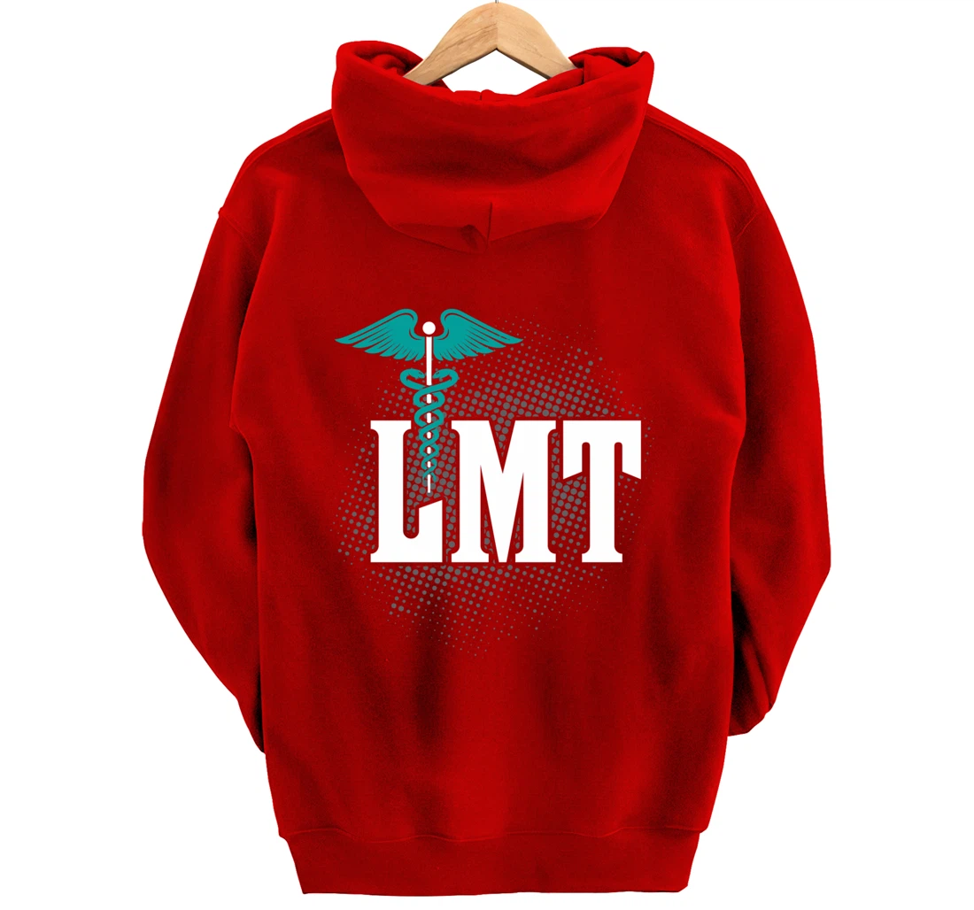 LMT Licensed Massage Therapist Caduceus Gift Pullover Hoodie