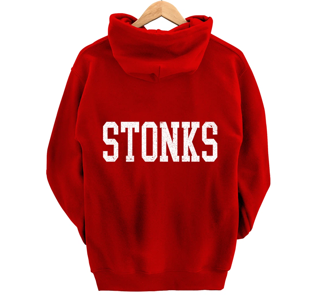 Stonks Dank Meme Man Stock Trader Trending Fresh Fun Gift Pullover Hoodie