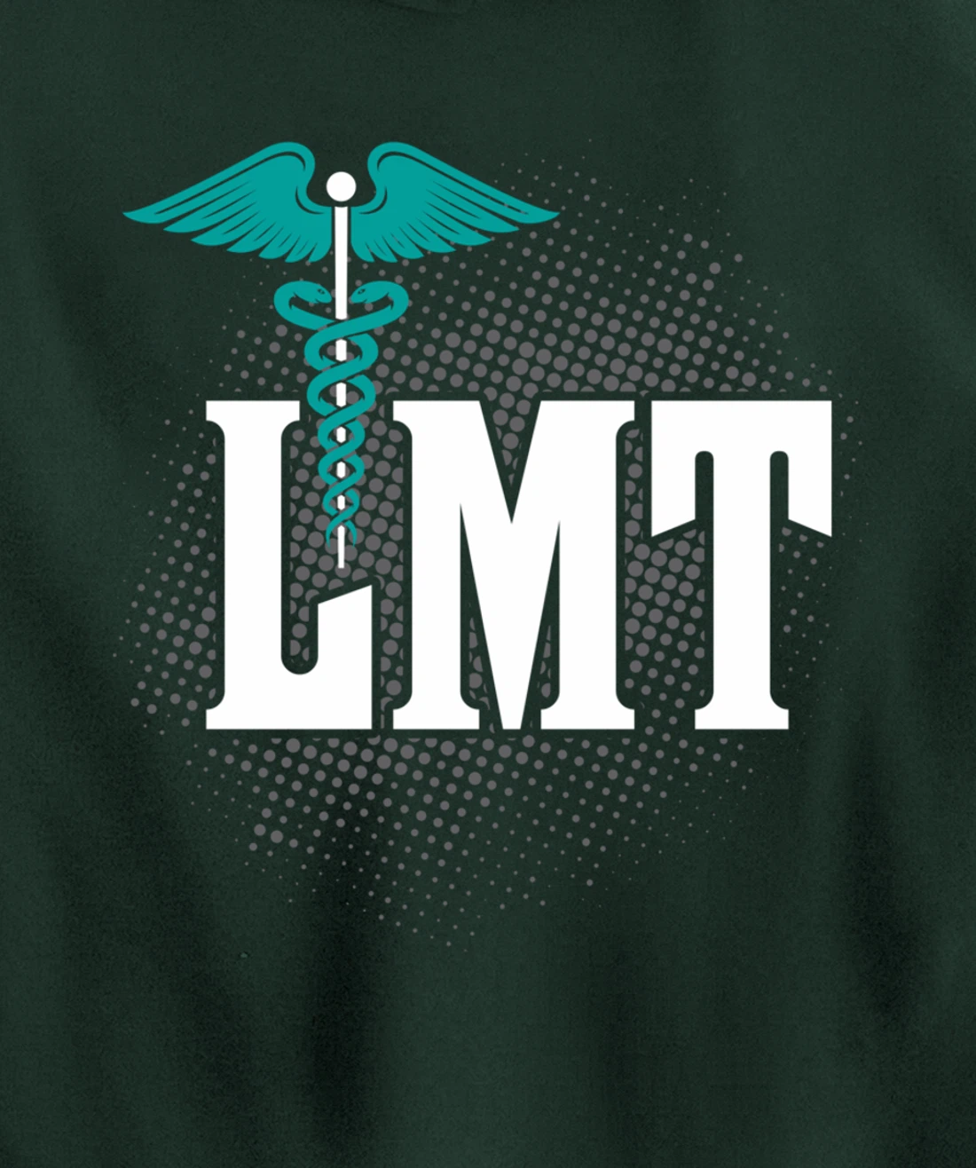 LMT Licensed Massage Therapist Caduceus Gift Pullover Hoodie
