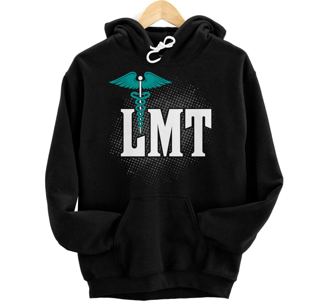 LMT Licensed Massage Therapist Caduceus Gift Pullover Hoodie