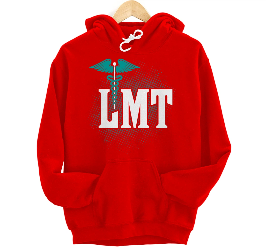 LMT Licensed Massage Therapist Caduceus Gift Pullover Hoodie
